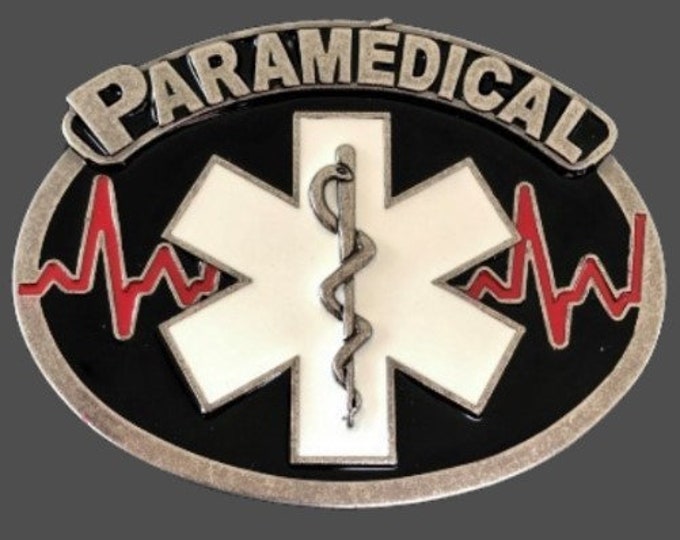 Paramedical French Paramedics EMT Doctors Ambulance Technicians Belt Buckle Buckles