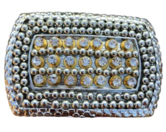Beautiful White Rhinestone Women's Cool Belt Buckle Buckles