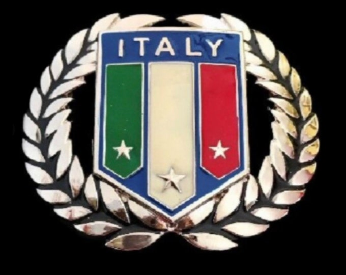 ITALY italiaN FLAG italia rome roman stars belt buckles
