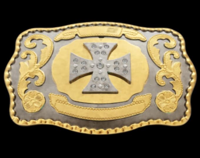 Belt Buckle Cross Praying Faith Rhinestone Crosses Rodeo Western Wide Buckles Belts