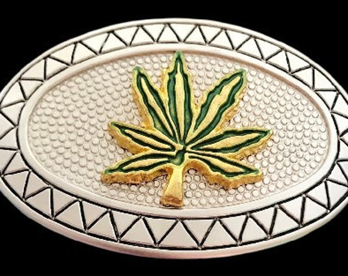 Belt Buckles Leaf Plants Seeds Hippie Green Movement Legalize Plant Belts Buckles