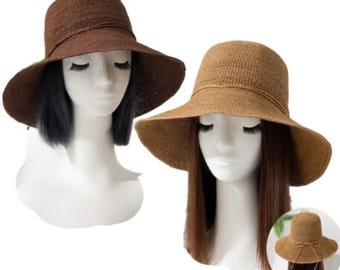 Women Paper Beach Hat Sun Protection Summer Straw Caps Fashion Cover
