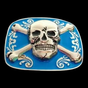 Jolly Roger Pirate Flag Belt Buckle Crossbones Skulls Belt Buckles Flags
