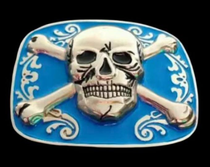 Jolly Roger Pirate Flag Belt Buckle Crossbones Skulls Belt Buckles Flags