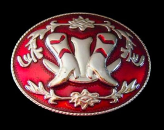 Western Cowgirl Cowboy Boots Ranch Belt Buckle Belts Buckles
