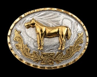 Horse Belt Buckle Western Equestrian Farm Ranch Cowboy Horse's Belts Buckles