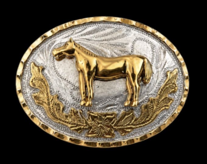 Horse Belt Buckle Western Equestrian Farm Ranch Cowboy Horse's Belts Buckles