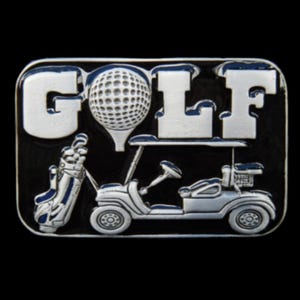 Golf Golfer Golfen Golfkar Golfbaan T-shirt Sport Gesp Gespen