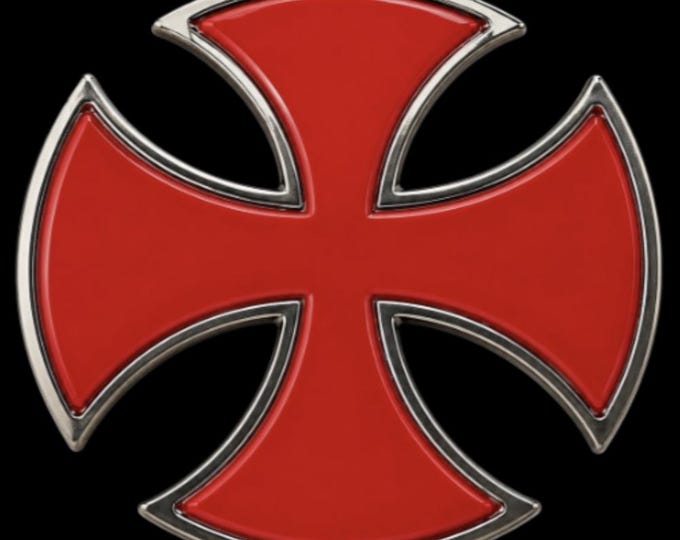 Cross Belt Buckle Knights Templars Crusade Order Malta Crosses Buckles Belts