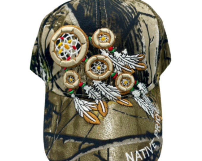 Native Pride American Dreamcatcher Indian Embroidered Cap Hat