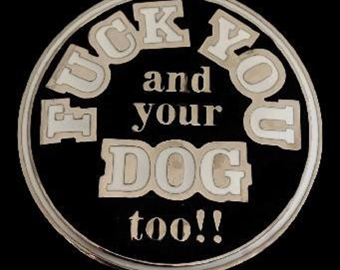 Belt Buckle F**k Pet Animal Dog Funny Buckles