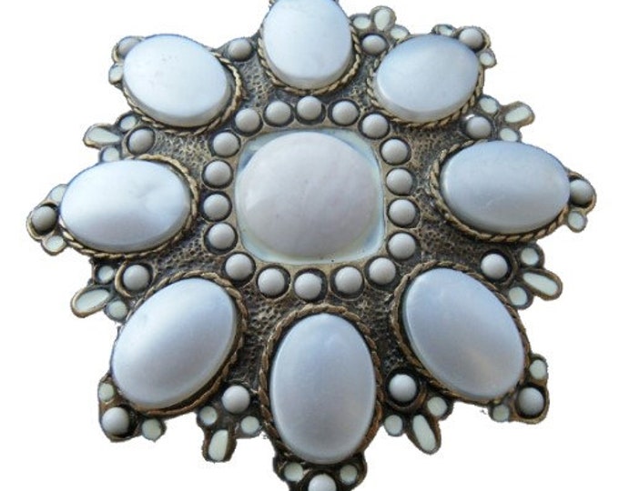 White Classy Blooming Rhinestone Flower Floral Belt Buckle Buckles