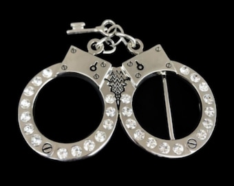 Police Handcuff Belt Buckle Handcuffs First Responders Security Belts & Buckles