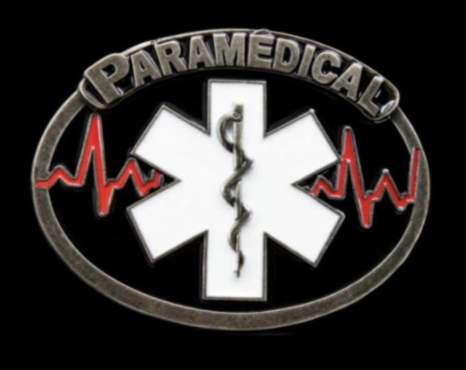 Paramedical French Paramedics EMT Doctors Ambulance Technicians Belt Buckle Buckles