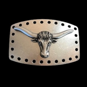 Longhorns Texas Western Bull Rodeo Cowboy Belt Buckle Buckles