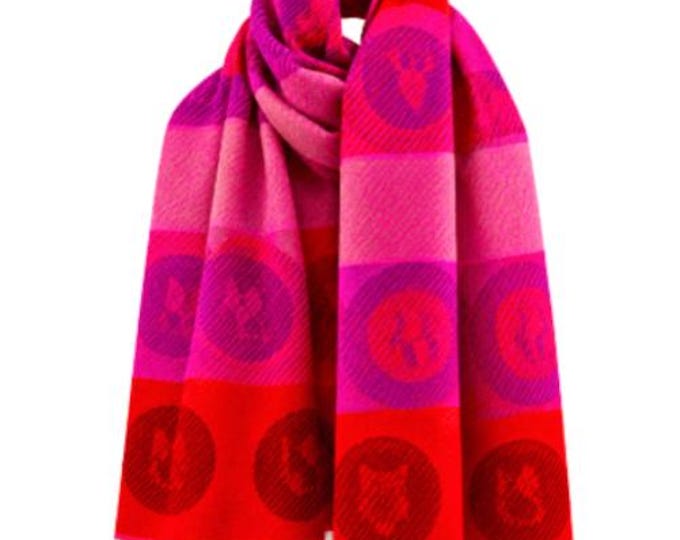 Women's Quality Double Sided Smiley Face Pattern Scarf Fashion Shawl Wrap