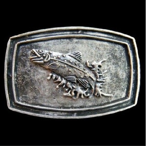 Belt Buckle Fish Fishing Lake Sport Trout Bass Fisherman Gear Belt Buckles