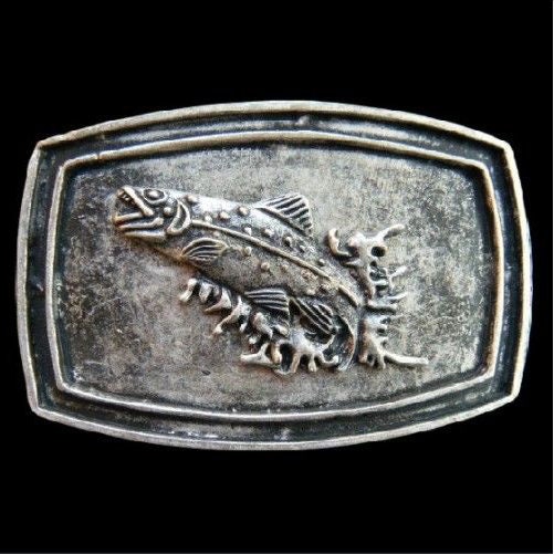 Belt Buckle Fish Fishing Lake Sport Trout Bass Fisherman Gear Belt Buckles