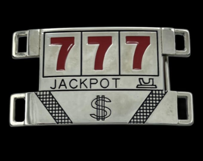 Lucky Gambler Jackpot Lucky 777 Belt Buckle Buckles Boucle de Ceintures
