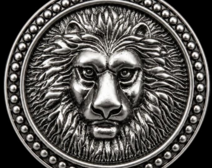 Lion Belt Buckle Lion's Head Animal Wild Ferocious Roman Style Buckles