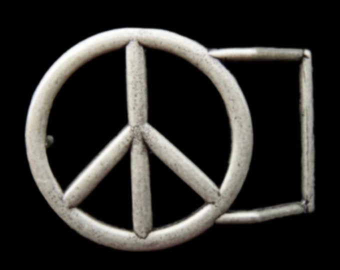 Belt Buckle Peace Sign 60's 70's Hippie Era Peace and Love Symbols Belts Buckles