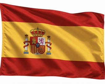 Spain Espana National Country Waving Pole Flag Soccer