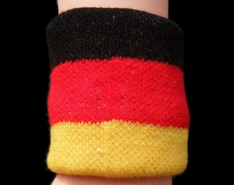 German Flag Wristband Germany Sports Wrist Sweatband SET OF 2