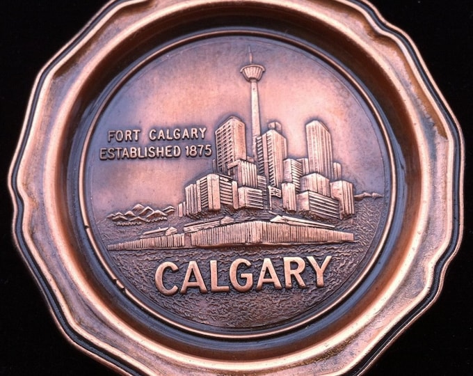 Coaster Fort Calgary Alberta Canada Metal Bar Drinks Coasters Souvenir