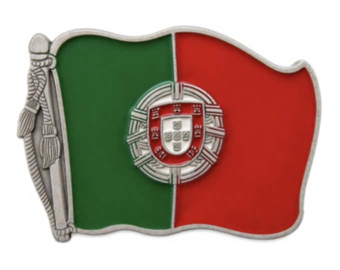 Belt Buckle Portugal Flag Porto Lisbon Portuguese Buckles