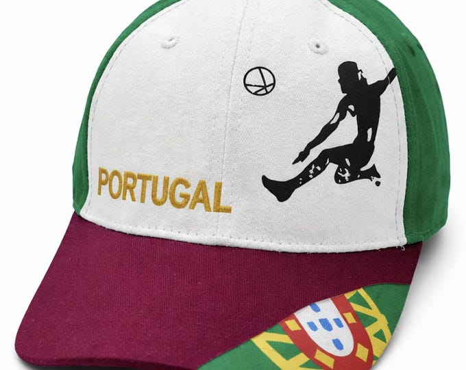 Portugal Portuguese Hat Cap Flag Escudo Soccer Ball Caps Hats
