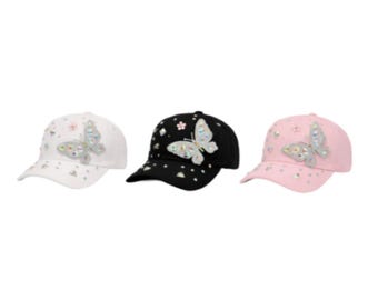 Rhinestone Sexy Bling Denim Women's Girl's Baseball Cap Hat