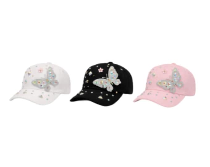 Rhinestone Sexy Bling Denim Women's Girl's Baseball Cap Hat
