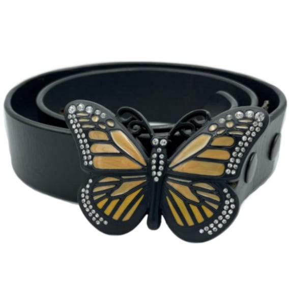 Butterfly Buckle (belt not included) Women PU Belt Butterfly Buckle Waist Belt Subculture Pin  main image 4