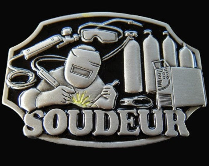 Welder Belt Buckle Welders French Profession Soudeur Boucle De Ceinture Soudeurs