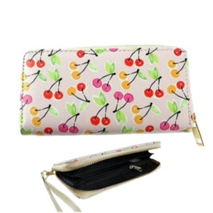 Cherry Cherries Fashion Women's Zipper Clutch Wallet