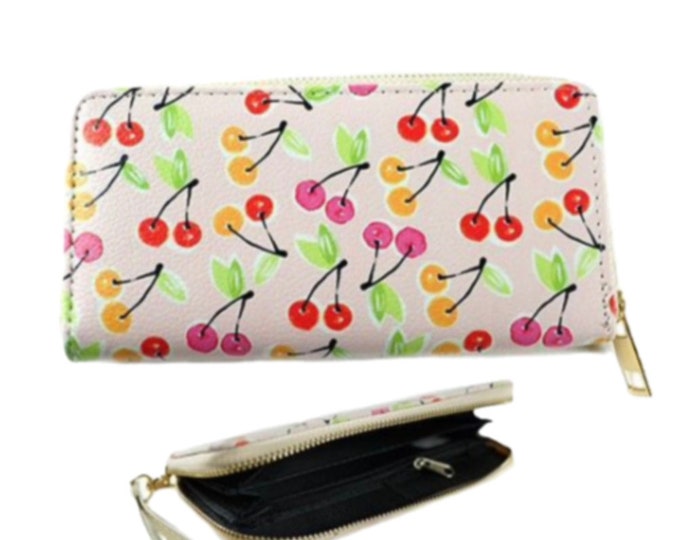 Cherry Cherries Fashion Women's Zipper Clutch Wallet