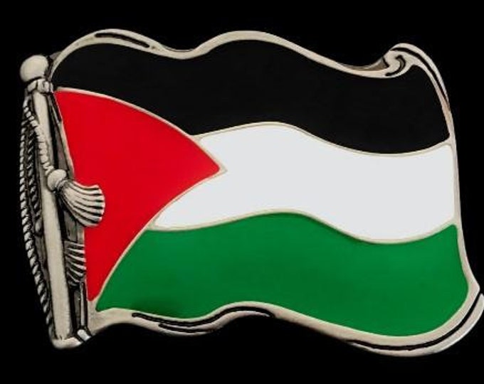 Palestine Flag Belt Buckle Palestinian Gaza West Bank
