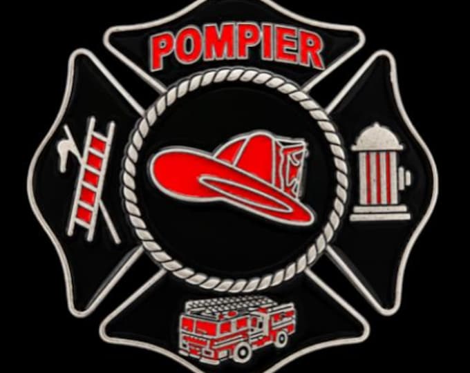 Belt Buckle Pompier French Fireman Truck Firefighter Hat Firemen Belts & Buckles