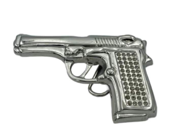 Gun Pistol Revolver 22 38 45 Nra Firearm Belt Buckle Buckles