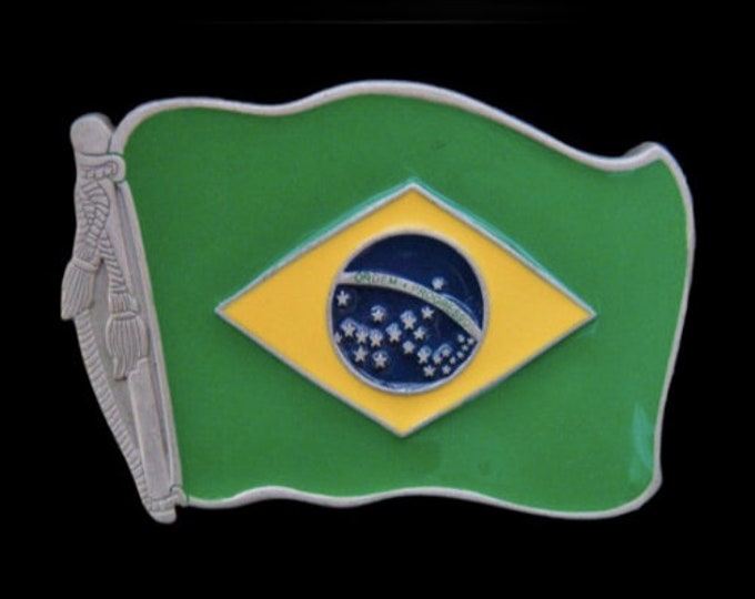 Belt Buckle Brazilian Flag Brasil Soccer Brazil Buckles