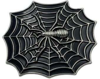 Western Style 3D Skull Spider Spiderweb Belt Buckle Belts Buckles