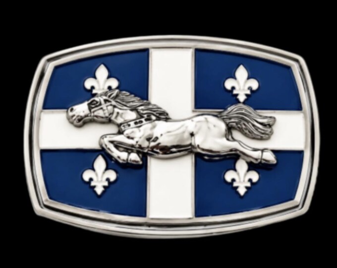 Quebec Flag Belt Buckle Horse Drapeau Quebecois Fleur De Lys Flags Belts Buckles
