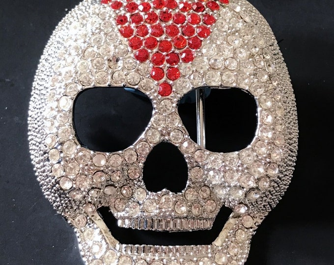 Belt buckle Skull Rhinestones Skeleton Head Wrestlers Masks Belts Buckles