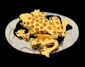 Belt Buckle Frog Toad Fashion Amphibians Toads Frogs Rhinestones Belts Buckles