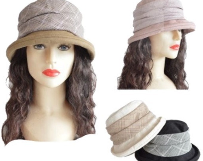 Women's Vintage Gatsby Style Bucket Cloche Beanies Beret Summer Hats