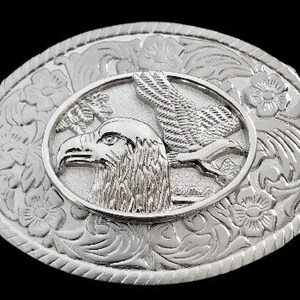 Belt Buckle Eagle Prey Birds Western Fashion