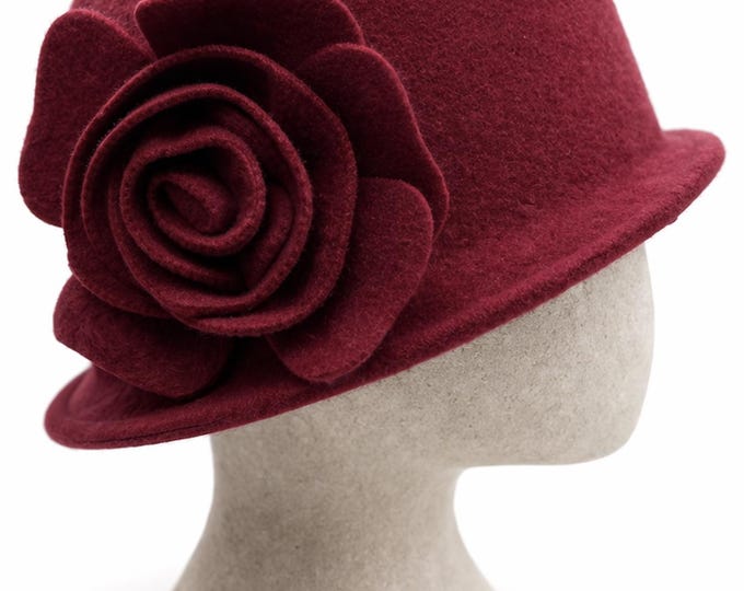 Women's Vintage Gatsby Style Wool Bucket Cloche Beanies Beret Winter Hats