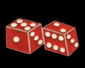 Red Lucky Dice Gambling Belt Buckle Belts Buckles
