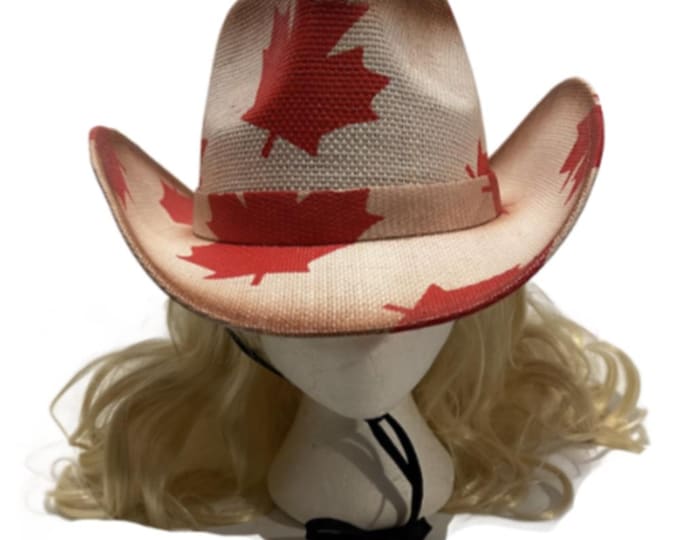 Canada Flag Mapleleaf Unisex Cowboy Cowgirl Western Hat