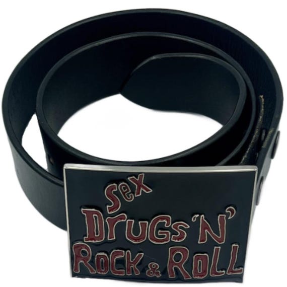 Sex Drugs N Rock & Roll Belt Buckle - Etsy